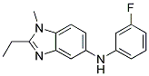 (2-ETHYL-1-METHYL-1H-BENZOIMIDAZOL-5-YL)-(3-FLUORO-PHENYL)-AMINE 結(jié)構(gòu)式