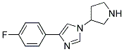4-(4-FLUORO-PHENYL)-1-PYRROLIDIN-3-YL-1H-IMIDAZOLE 結(jié)構(gòu)式