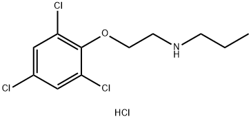 N-[2-(2,4,6-三氯苯氧基)乙基]丙胺鹽酸鹽 結(jié)構(gòu)式