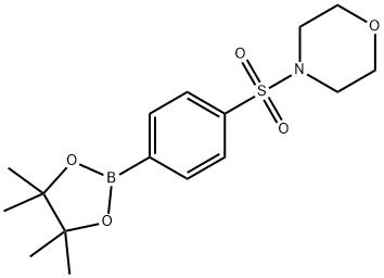 4-(4-(4,4,5,5-TETRAMETHYL-1,3,2-DIOXABOROLAN-2-YL)PHENYLSULFONYL)MORPHOLINE 結構式