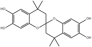 6,6<i></i>',7,7<i></i>'-四羟基-4,4,4<i></i>',4<i></i>'-四甲基-2,2<i></i>'-螺双苯并二氢吡喃 结构式