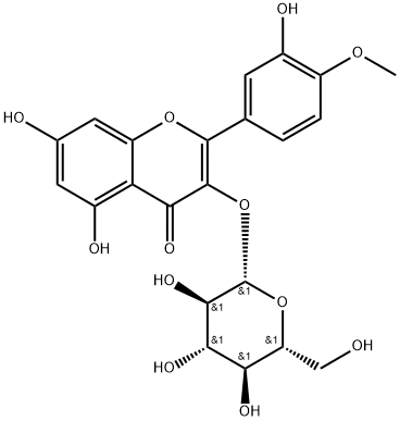 檉柳素-3-O-葡萄糖苷 結構式