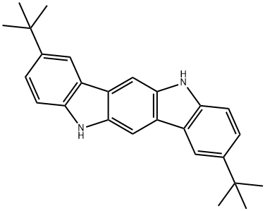 2,8-雙(1,1-二甲基乙基)-5,11-二氫-吲哚[3,2-B]咔唑 結(jié)構(gòu)式