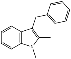 1H-Indole, 1,2-dimethyl-3-(phenylmethyl)- 結(jié)構(gòu)式