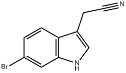 6-溴吲哚-3-乙腈 结构式