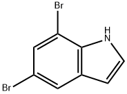 5,7-二溴吲哚 结构式