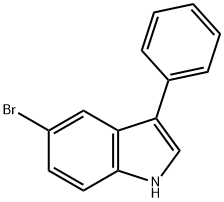 5-BROMO-3-PHENYL-1H-INDOLE 結(jié)構(gòu)式