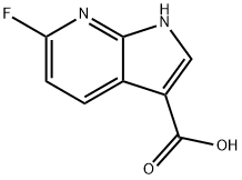 6-氟-7-氮杂-吲哚-3-羧酸 结构式