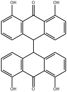 地蒽酚杂质C(EP) 标准品 结构式