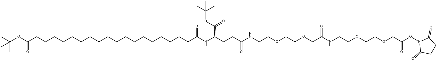 TBUO-C20-GLU(AEEA-AEEA-OSU)-OTBU 結(jié)構(gòu)式