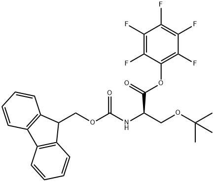 FMOC-D-SER(TBU)-OPFP 结构式