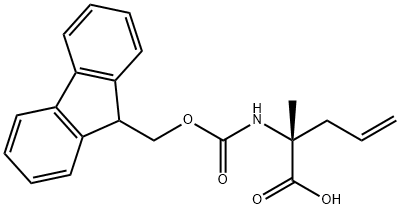 (R)-N-Fmoc-2-(2<i></i>'-丙烯基)-丙氨酸 结构式