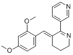 (3E)-3-[(2,4-二甲氧基苯基)亚甲基]-3,4,5,6-四氢-2,3<i></i>'-联吡啶二盐酸盐 结构式