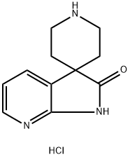 螺[哌啶-4,3<i></i>'-吡咯并[2,3-B]吡啶]-2<i></i>'(1<i></i>'H)-酮盐酸盐 结构式