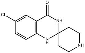 6<i></i>'-氯-1<i></i>'H-螺[哌啶-4,2<i></i>'-喹唑啉]-4<i></i>'(3<i></i>'H)-酮 结构式