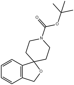 3H-螺[异苯并呋喃-1,4<i></i>'-哌啶] -1<i></i>'-羧酸叔丁酯 结构式