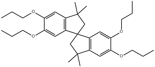 3,3,3<i></i>',3<i></i>'-四甲基-5,5<i></i>',6,6<i></i>'-四丙氧基- 1,1<i></i>'-螺环二茚满 结构式