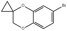 7-溴-3H-螺[苯并[B][1,4]二噁英-2,1<i></i>'-环丙烷 结构式