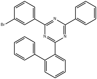 2-([1,1<i></i>'-biphenyl]-2-yl)-4-(3-bromophenyl)-6-phenyl-1,3,5-triazine 结构式