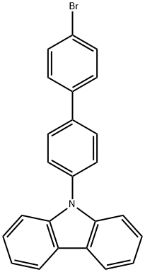 9-(4<i></i>'-溴联苯-4-基)-9H-咔唑 结构式