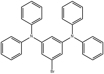 5-溴-N,N,N<i></i>',N<i></i>'-四苯基-苯-1,3-二胺 结构式