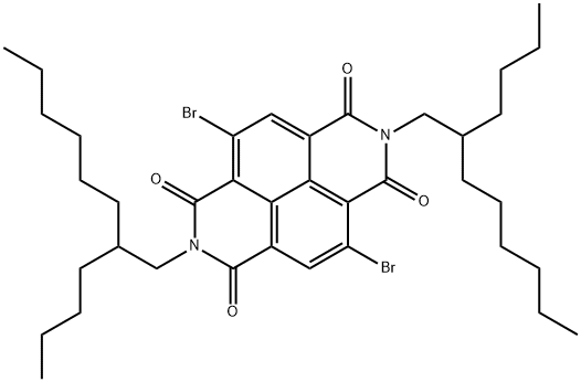 4,9-二溴-2,7-二(2-丁基辛基)苯并邻菲洛林-1,3,6,8-四酮 结构式