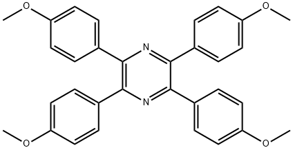 2,3,5,6-TETRAKIS(4-METHOXYPHENYL)PYRAZINE 结构式