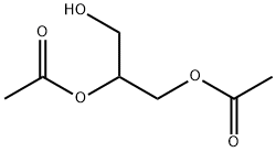 (2-acetyloxy-3-hydroxy-propyl) acetate, 102-62-5, 结构式