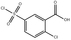 2 -氯-5-(氯磺酰基)苯甲酸, 137-64-4, 结构式