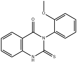 喹唑啉-4(3H)-酮,3-(2-甲氧苯基)-2-硫醇-, 1031-67-0, 结构式