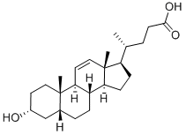 5B-CHOL-11-ENIC ACID-3A-OL, 1053-37-8, 结构式