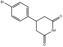 4-(4-溴-苯基)-哌啶-2,6-二酮, 1137-60-6, 结构式