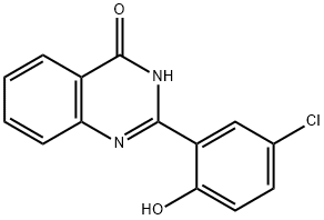 2-(5-氯-2-羟基苯基)喹唑啉-4(1H)-酮, 1151-84-4, 结构式