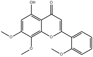 穿心莲黄酮, 1165-40-8, 结构式