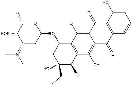 紫红霉素 B, 1404-52-0, 结构式
