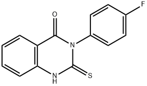 3-(4-氟苯基)-2-硫代-1H-喹唑啉-4-酮, 1547-15-5, 结构式