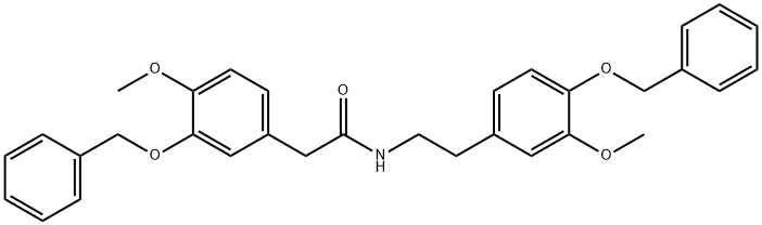 N-[4-(Benzyloxy)-3-Methoxyphenethyl]-2-[3-(benzyloxy)-4-Methoxyphenyl]acetaMide, 1699-40-7, 结构式