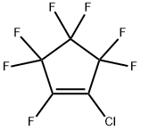 1-Chloro-2,3,3,4,4,5,5-heptafluorocyclopent-1-ene, 1759-63-3, 结构式