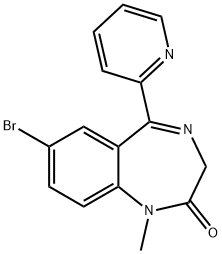N-Methyl bromoazepam, 1812-33-5, 结构式