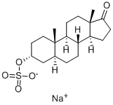 ANDROSTERONE SULFATE SODIUM CRYSTALLINE, 1852-41-1, 结构式