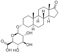 ANDROSTERONE GLUCURO<i></i>NIDE CRYSTALLINE, 1852-43-3, 结构式