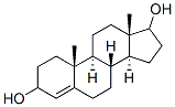4-androstene-3,17-diol, 1852-61-5, 结构式