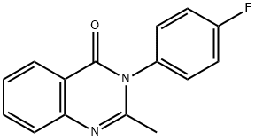 3-(对氟苯基)-2-甲基-4(3H)-喹唑啉酮, 1897-80-9, 结构式