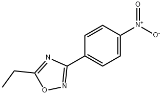 5-ETHYL-3-(4-NITROPHENYL)-1,2,4-OXADIAZOLE, 10185-65-6, 结构式
