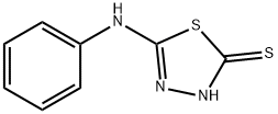 5-苯氨基-1,3,4-噻二唑-2(3H)-硫酮, 10253-83-5, 结构式