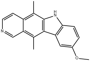 9-methoxy-5,11-dimethyl-6H-pyrido[4,3-b]carbazole , 10371-86-5, 结构式