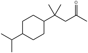4-[4-(异丙基)环己基]-4-甲基戊烷-2-酮, 10534-37-9, 结构式
