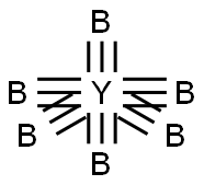 六硼化钇, 12008-32-1, 结构式