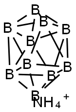 十氢十硼双铵盐, 12008-61-6, 结构式
