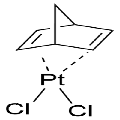 二氯(去菠二烯)铂(II), 12152-26-0, 结构式
